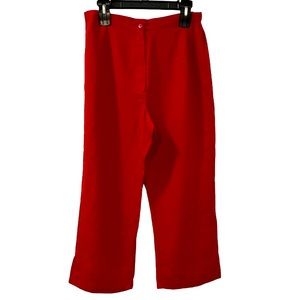 SAG HARBOR WOMEN’S SIZE 14 SILK RED PANTS
